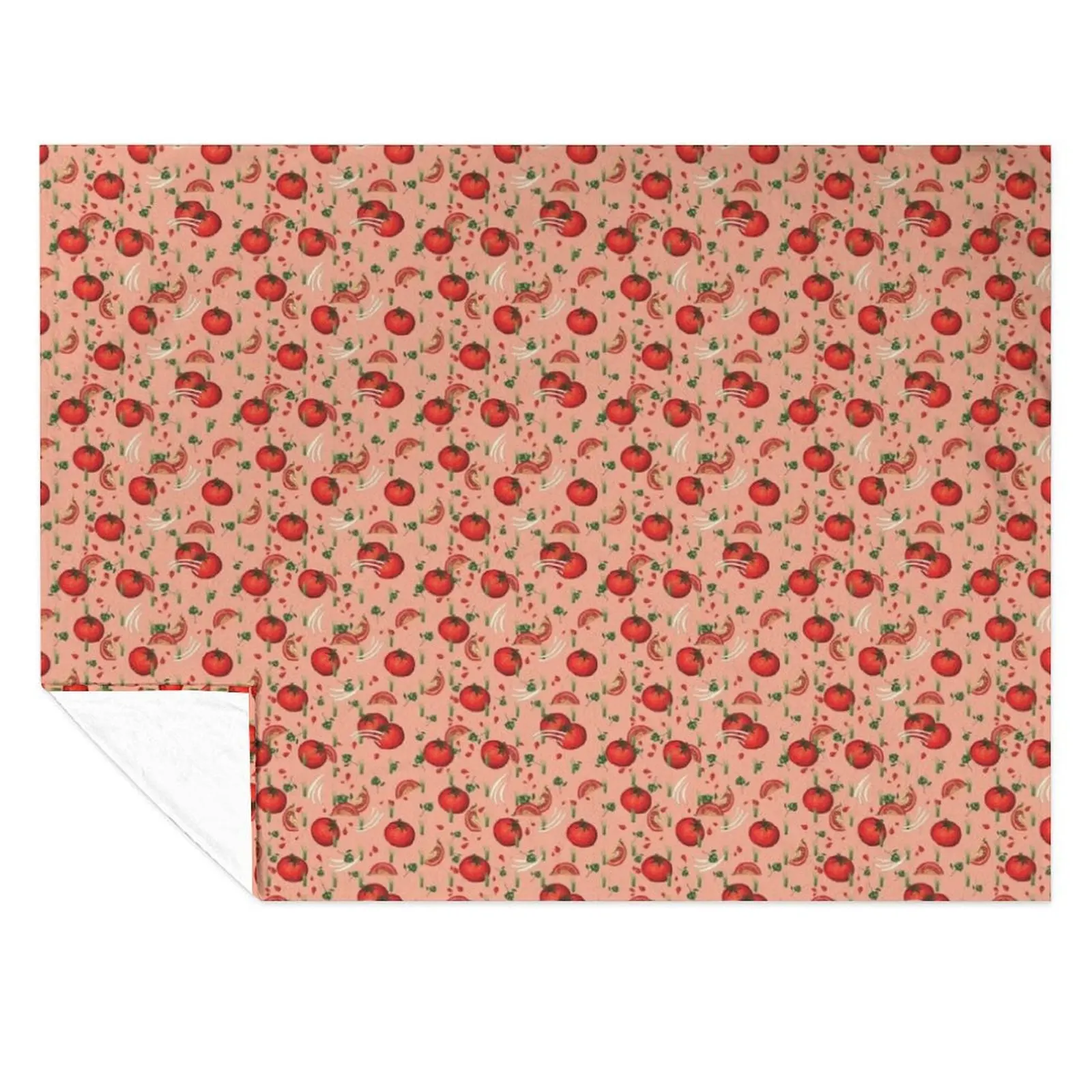 

Tomato pattern Throw Blanket blankets and throws Polar for winter Decoratives Blankets