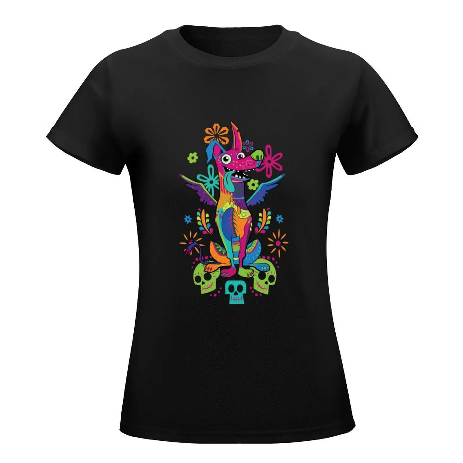 Day Of The Dead Dante Coco Dog t-shirt summer top hippie clothes abbigliamento femminile abbigliamento estivo magliette in cotone donna