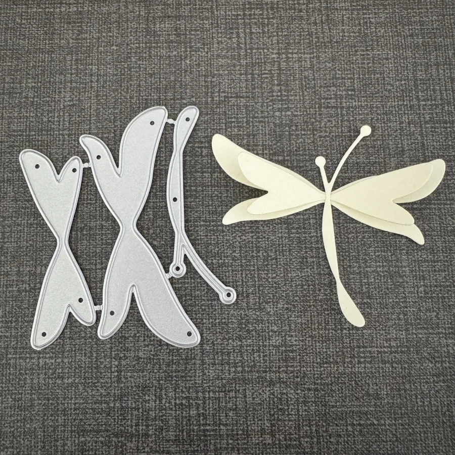 Layered Dragonfly Metall-Stanzformen, Form, Stempel, Serie, Sammelalbum, Papier, Basteln, Messerform, Schablonen, Fotoalben