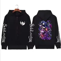 Solo Leveling Zip Up Hoodie Anime Printed Sweatshirt Teenage Boys Long Sleeve Fleece Loose Hooded Zipper Streetwea Unisex