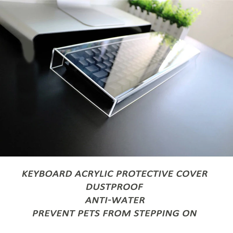 Keyboard Dust Proof Cover New Acrylic Capacitive For Mechanical Gaming Keyboard 104 Keys Mouse Protection Transparent Cover images - 6