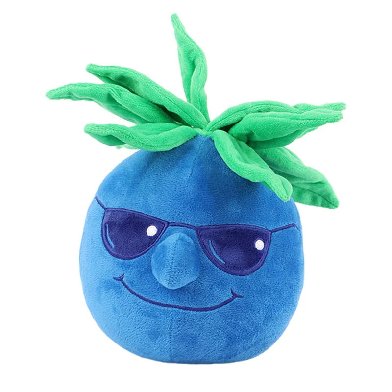 Rockin 'Blueberry Plushie Toy Blueberry with Sunglasses Soft Stuffed Fruit Pillow Funny Home Decor Kids Birthday Christmas Gifts