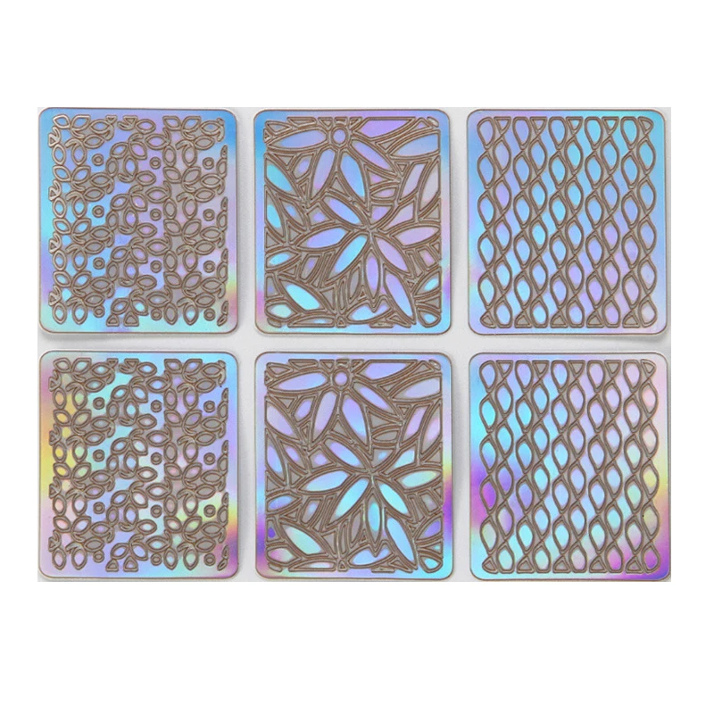 3D holographic nail sticker, 24 sheets, holographic paper, laser transfer, Template, decoration, manicure tools