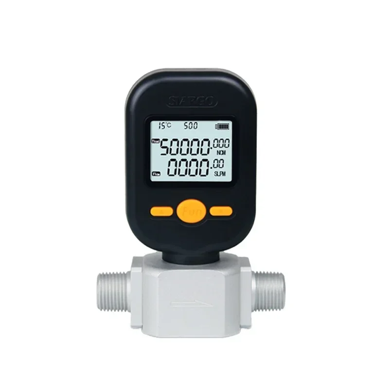 Portable digital mass nitrogen O2 flowmeter Gas air Flow Meter air flow sensor for steam