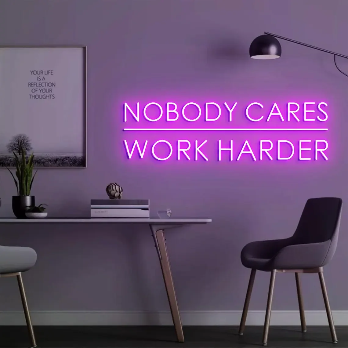 Nobody Cares Work Harder Sign  - Home Gym Design Ideas 评论和价格