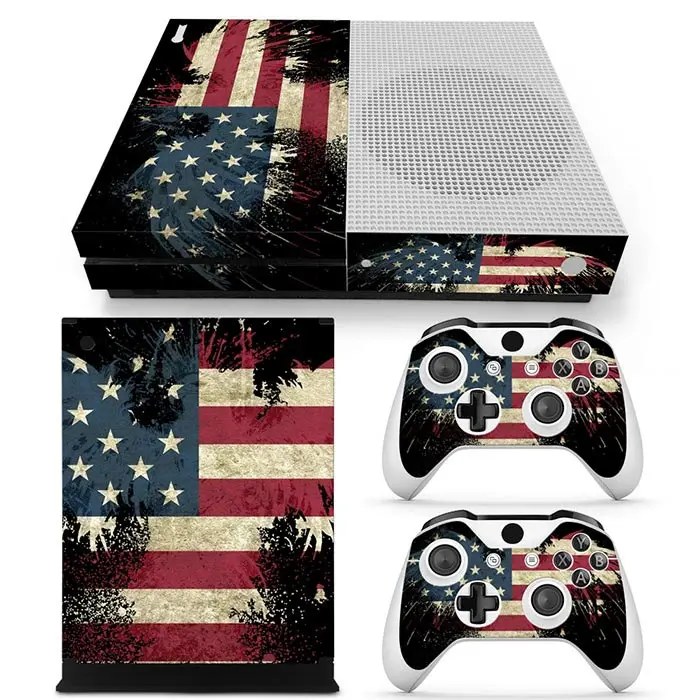 Decalque de vinil para Xbox One S, Skin Host, 2 Controller Sticker, Matte Texture, Support Customization