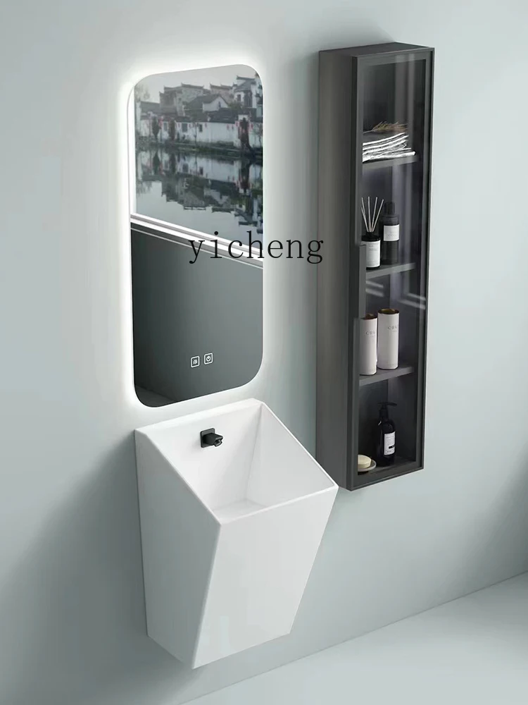 XL Wall-Mounted Washbasin Mini Whole Washbin Simple Bathroom Hanging Wash Basin Single Basin image 5