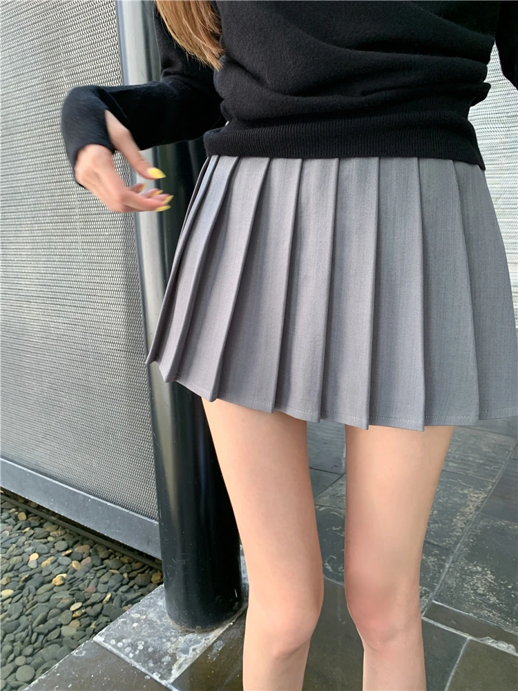 

Юбка-трапеция с высокой талией в цвете Bla And ey, антилегкий дизайн с разрезами, уличная женская мода, весна-лето 2024 г.