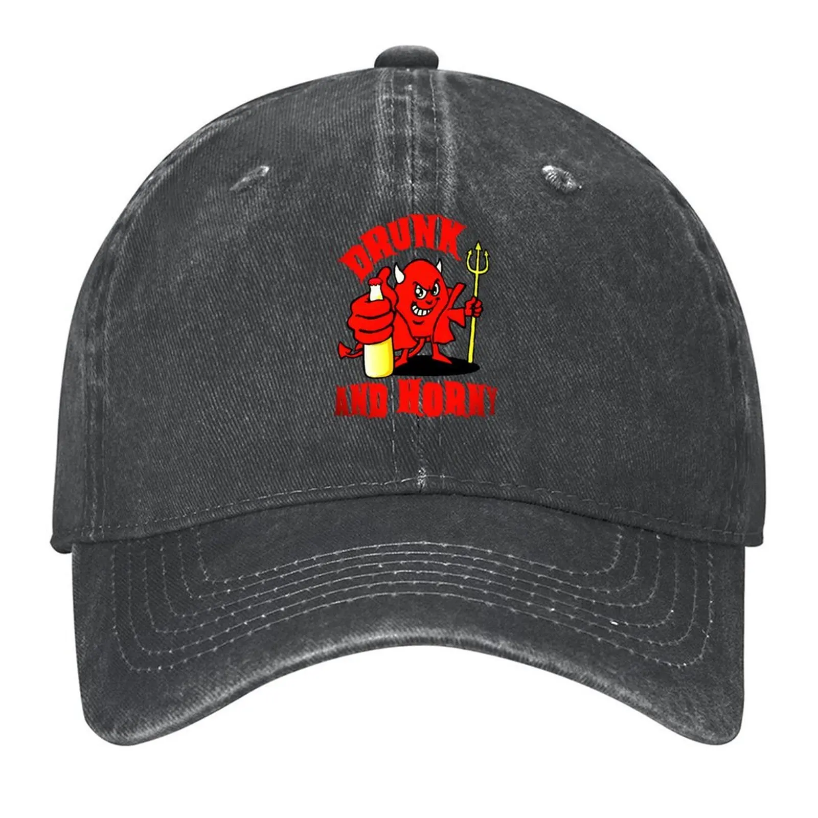 

Drunk and Horny-Horny little Devil. Baseball Cap |-F-| hard hat Sun Cap Sunhat Mens Tennis Women's