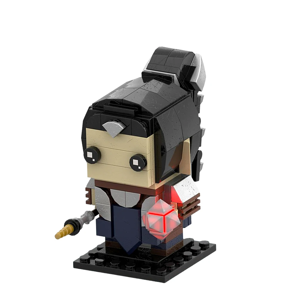 Gobricks MOC Game Figures Shadowheart Brickheadz Building Blocks Baldur Gate 3 Game Figures Model Bricks Assemble Toys Kid Gifts