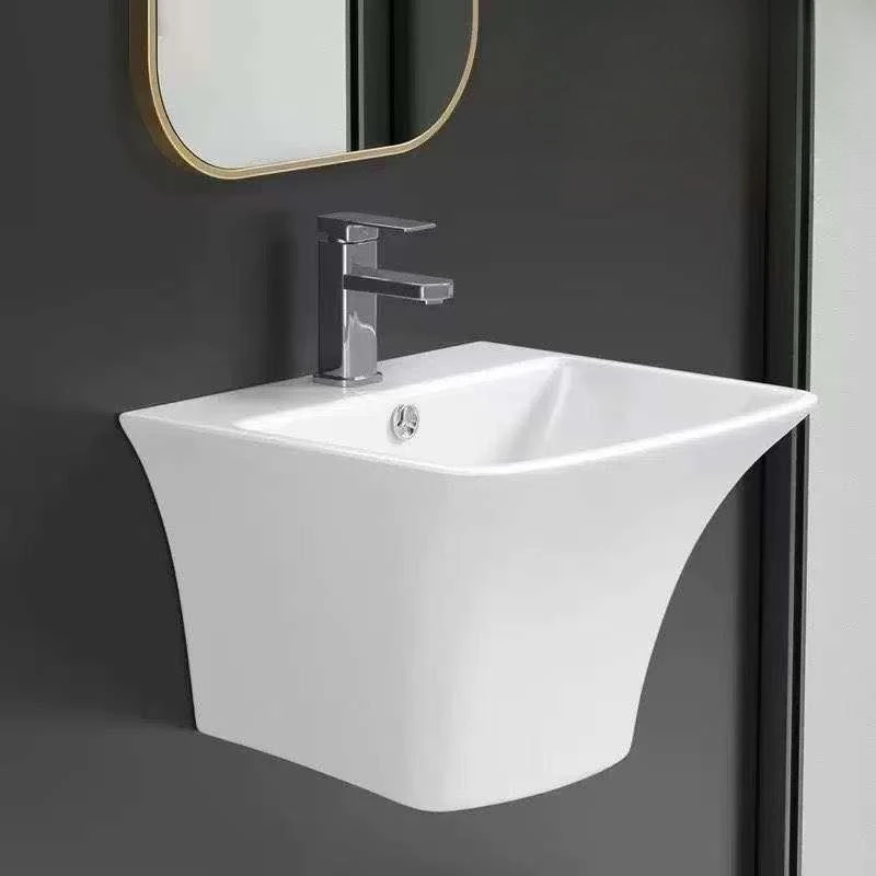 

Ceramic table basin art hanging basin simple square basin wash , bathroom hanging white