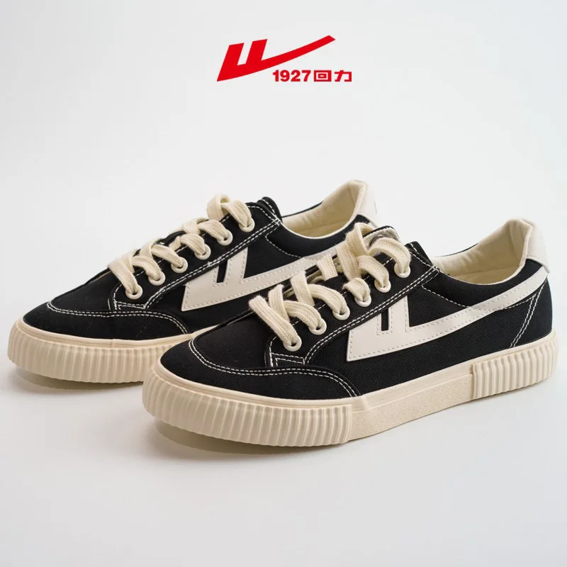 Original WARRIOR Lace Up Men's Casual Canvas Shoes Men's Women's Low Cut Skateboard Shoes Breathable Leisure Footwear WXY-C408T