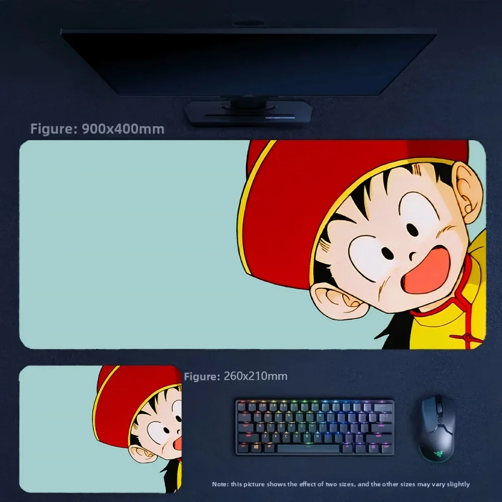 Large Size Table Mat Multi-size Boys Office High-quality Leather Mouse Pad Cartoon Anime Dragon Ball Printed Leather Mouse Pad