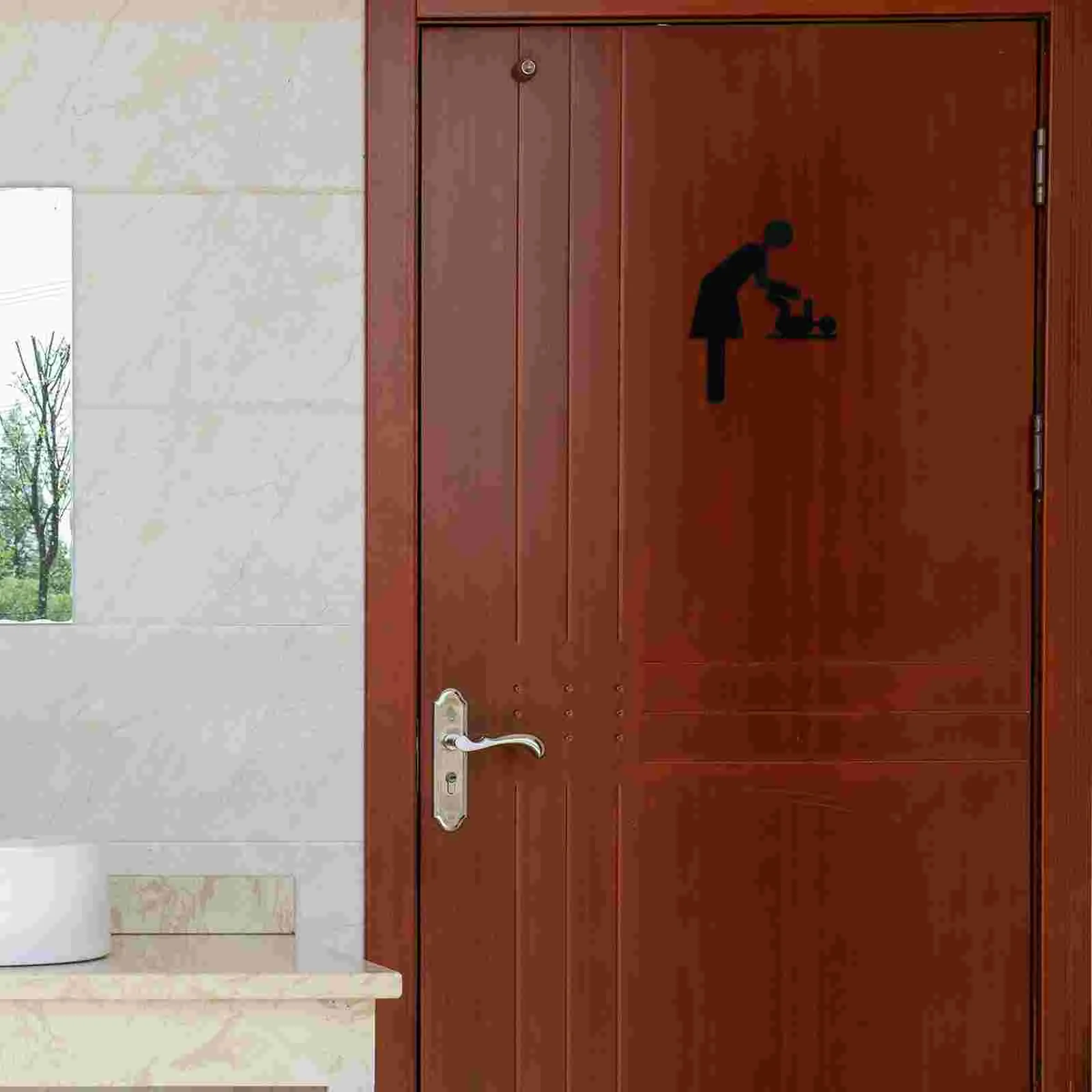 Changing Sign Baby Area Station Label Restroom Indicator Public Identification Toilet The