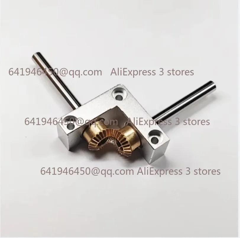 Mini Right Angle Commutator Micro 90 Degree 1:1 Bevel Gearbox DIY Self-Assembly Model Drive Box Out Shaft Diameter 4MM/5MM