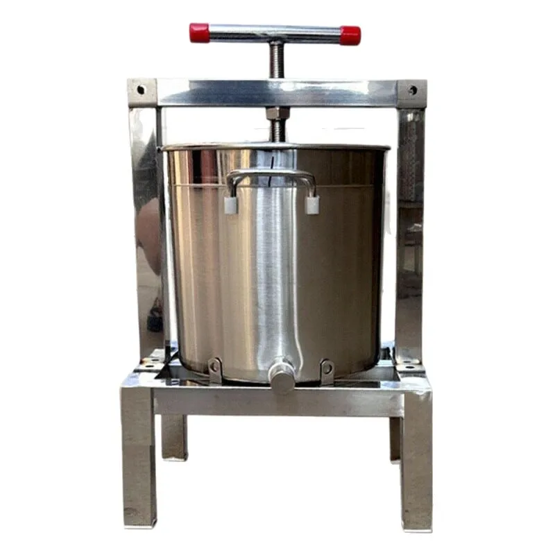 Closed Stainless Steel Honey Press Beeswax Honey Lees Beekeeping Tool