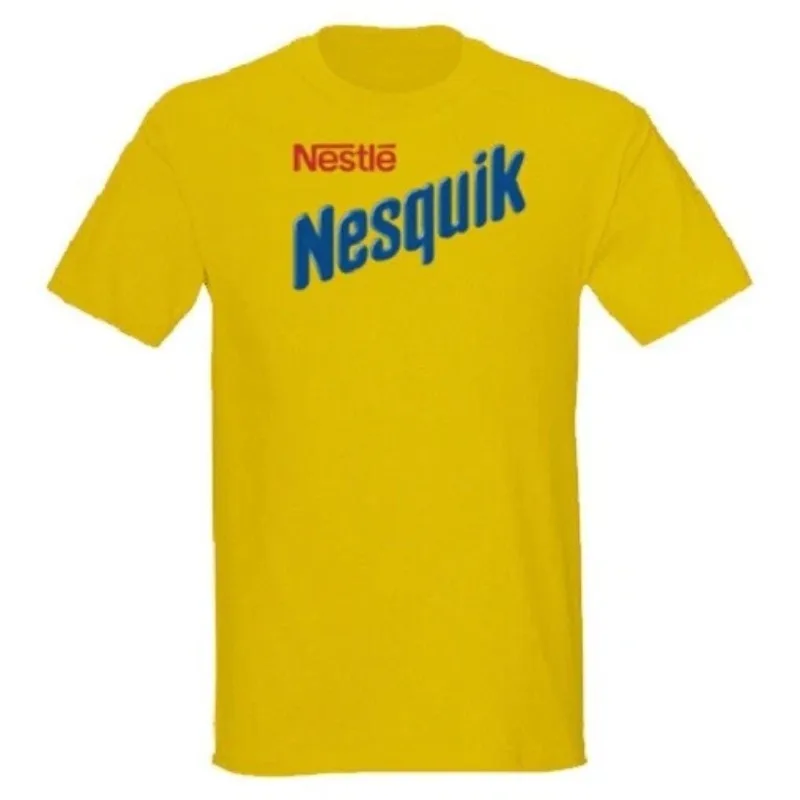 Camiseta Nesquik Chocolate Milk de Lujo de Alta Gama para Hombre y Mujer, Top Y2K, Verano 2025, Gran Venta