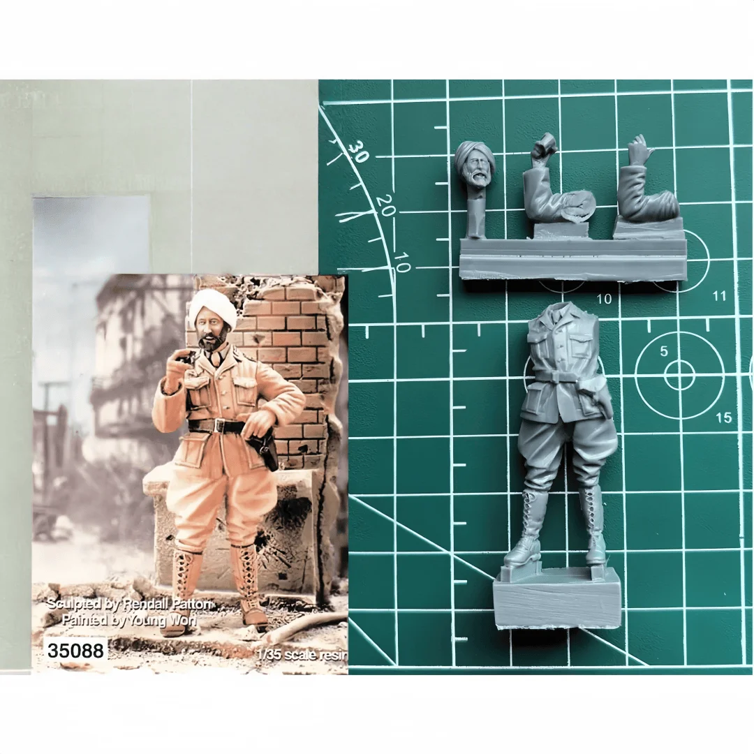 

1/35 High-quality Cast Resin Model Assembly Kit, War Correspondent, Unpainted, Needs To Be Assembled