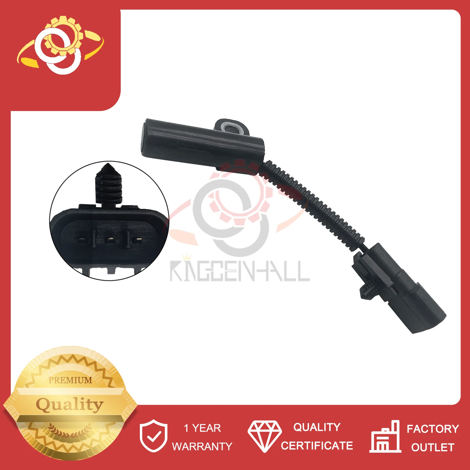 Engine Crankshaft Position Sensor Compatible With Dodge Stratus Avenger Chrysler Sebring Cirrus 2.5L Replace Parts 4609083 PC105
