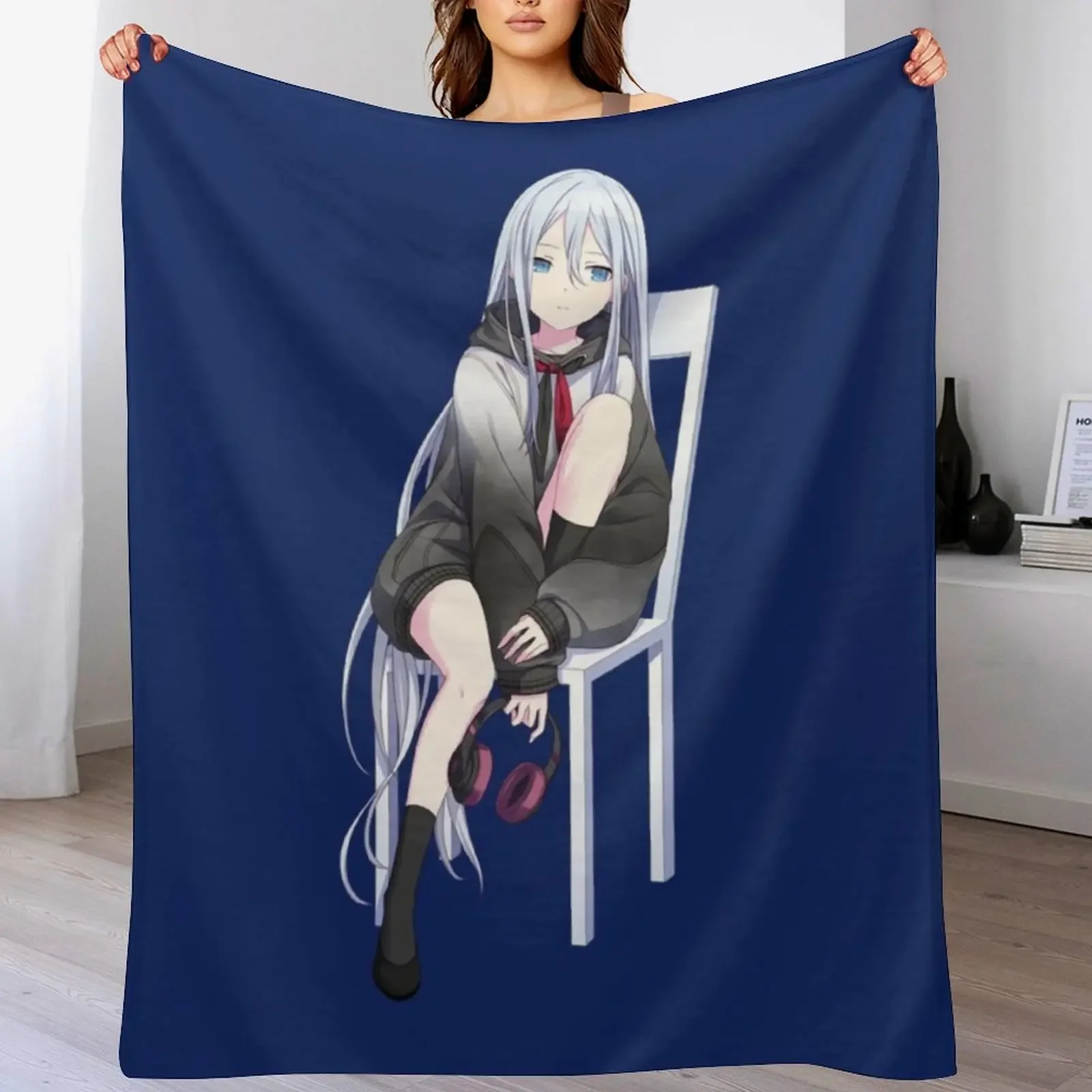 Best sexy Girl Ever Yoisaki Kanade The All Love Project SEKAI Colorful Stage! Throw Blanket Faux Fur Soft Warm Blanket for Bed