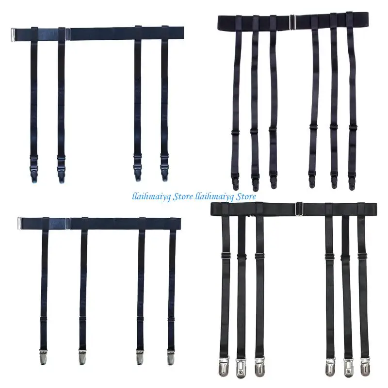 573B Suspender Garter Belt for Thigh High Stockings Garter Belt with Metal Clips
