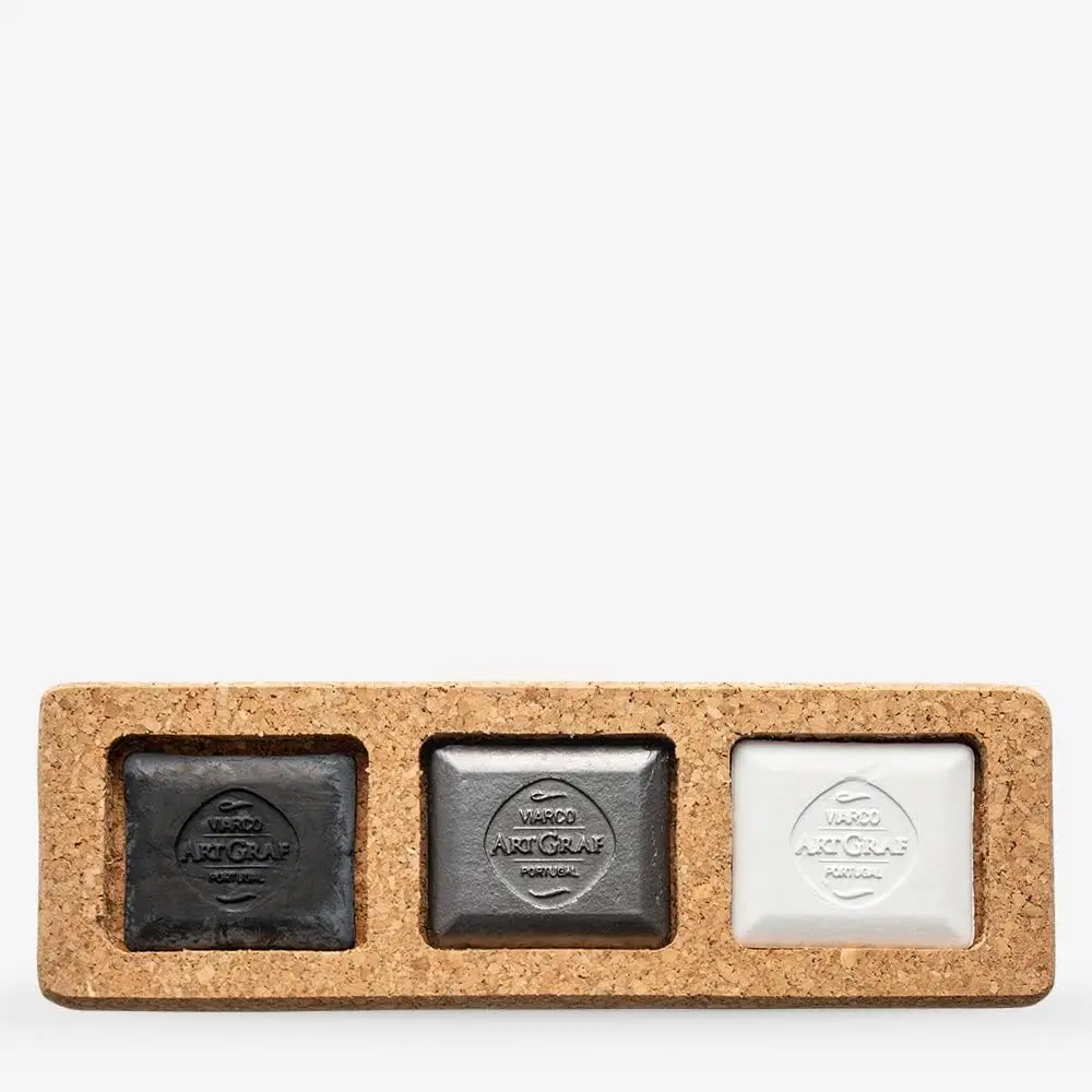 

Набор водорастворимых портновских мелков из 3-х насыщенных цветов в пробковой коробке, монохромный комплект из 3-х штук для художников