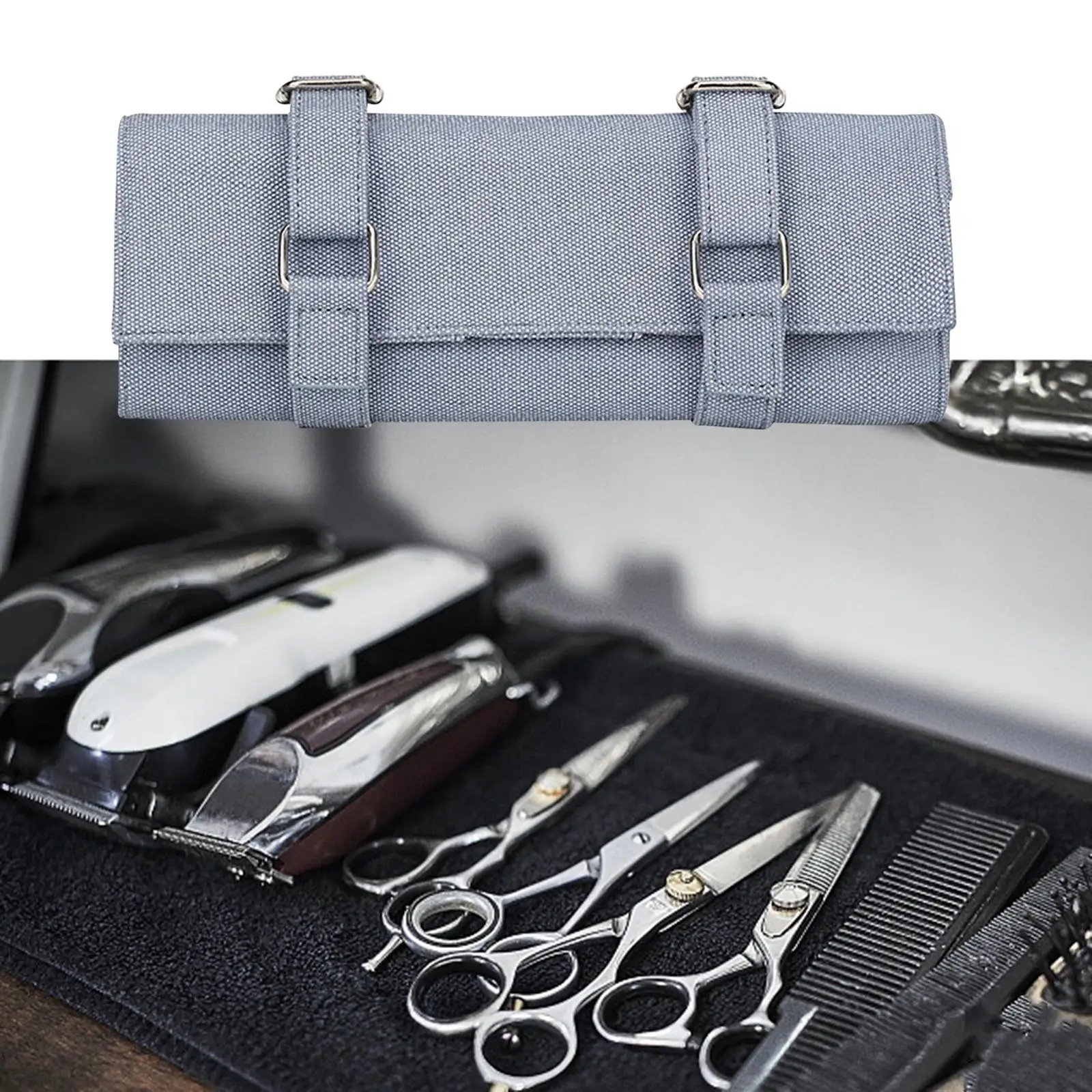 10 Pockets Holder Pouch Salon Tools Hair Scissors Bag for Hairdressers Roll Up Organizer Waterproof Wear Resistant Pouch Cases