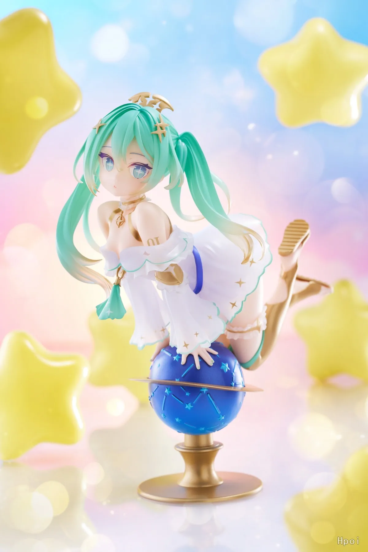 16cm Anime Hatsune Miku Figur glitzernden Stern ver 39. Jubiläum Globus Szene Modell Spielzeug Geschenk Sammlung Action figur PVC