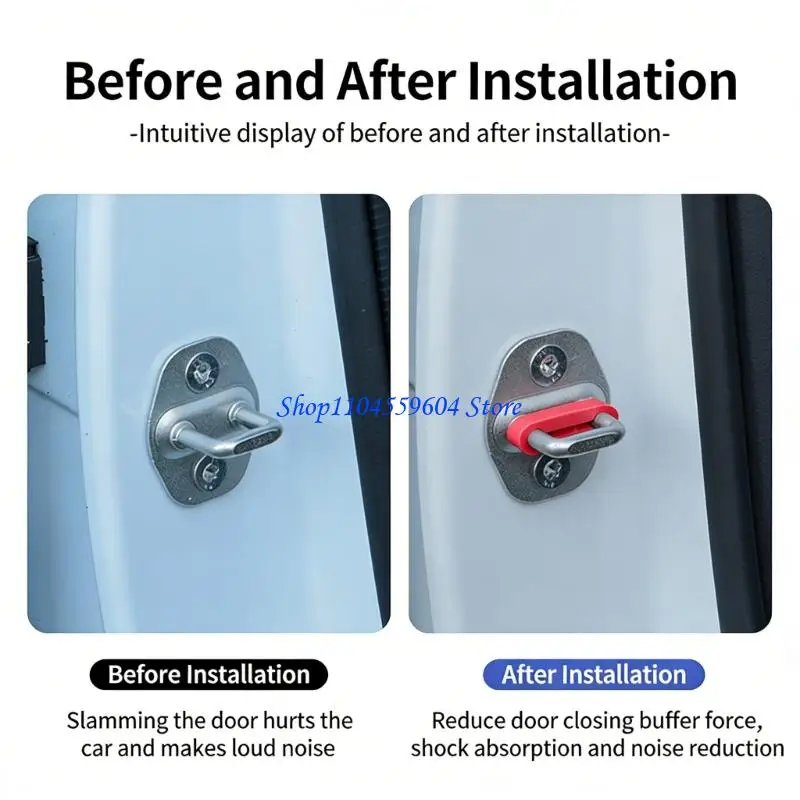 

12QM 4 шт. Защитные пленки для дверей автомобиля для эффективного поглощения ударов и простоты применения