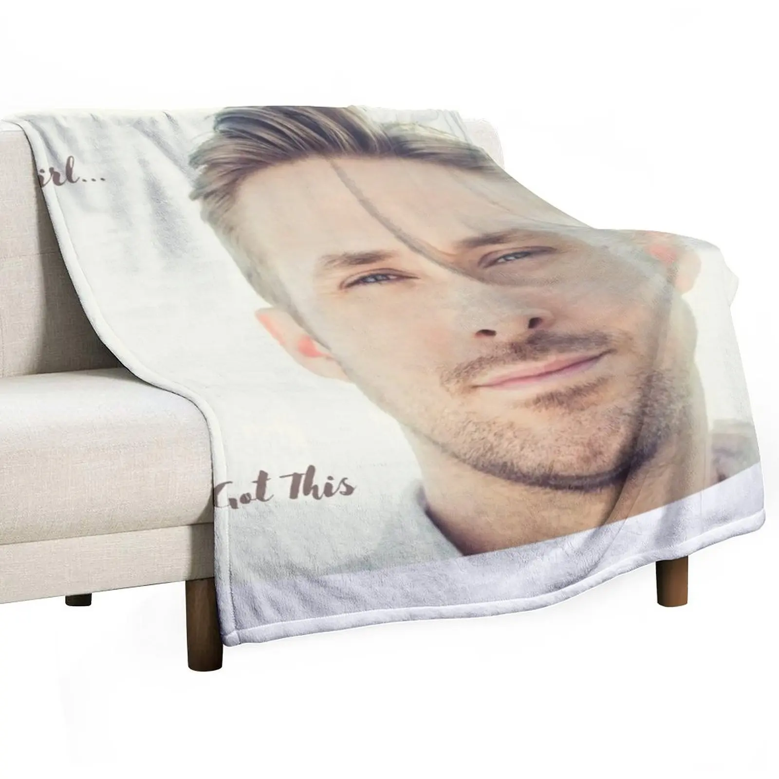

Hey Girl Ryan Gosling Throw Blanket cosplay anime heavy to sleep Tourist Bed Fashionable Blankets