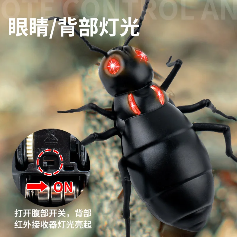 적외선 리모컨 전기 개미 무척추 동물 움직임 가능, 시뮬레이션 감지 곤충 모델, 어린이 장난감, XT239