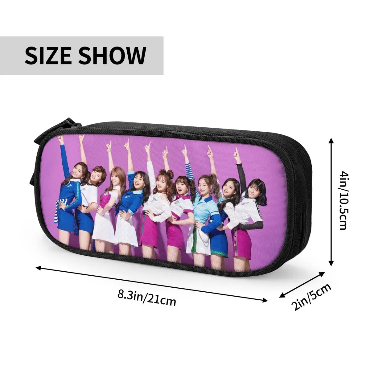 Imagem -04 - Fun Kpop Singer Pencil Cases Grande Armazenamento Pen Bags Pen Box Pencil Pouch para Meninos e Meninas Estudantes Papelaria Escritório Diversão