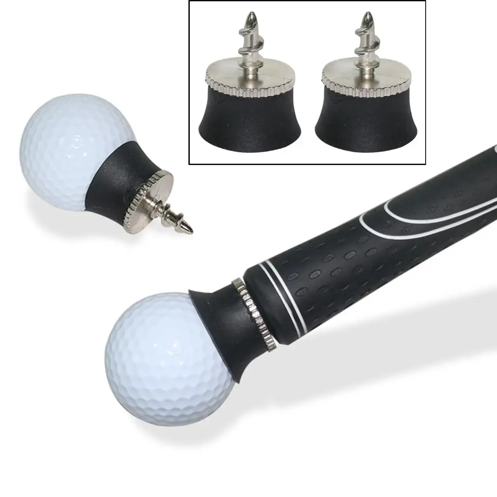 

of 2pcs Golf Ball Pick Up Claw Putter Grip Retriever Grabber