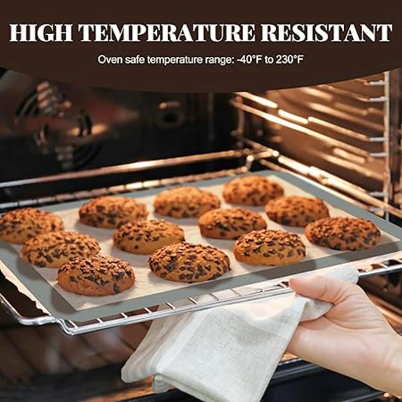 3-Pack Baking Mat Silicone Baking Mat Non-Stick Bread Baking Mat High Temperature Fiberglass Baking Mat