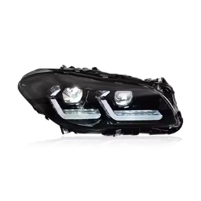 

Фара для BMW F10 F18 2011-2017 520I 525I 530I, блок-фара с линзой проектора и ДХО, автомобильные аксессуары