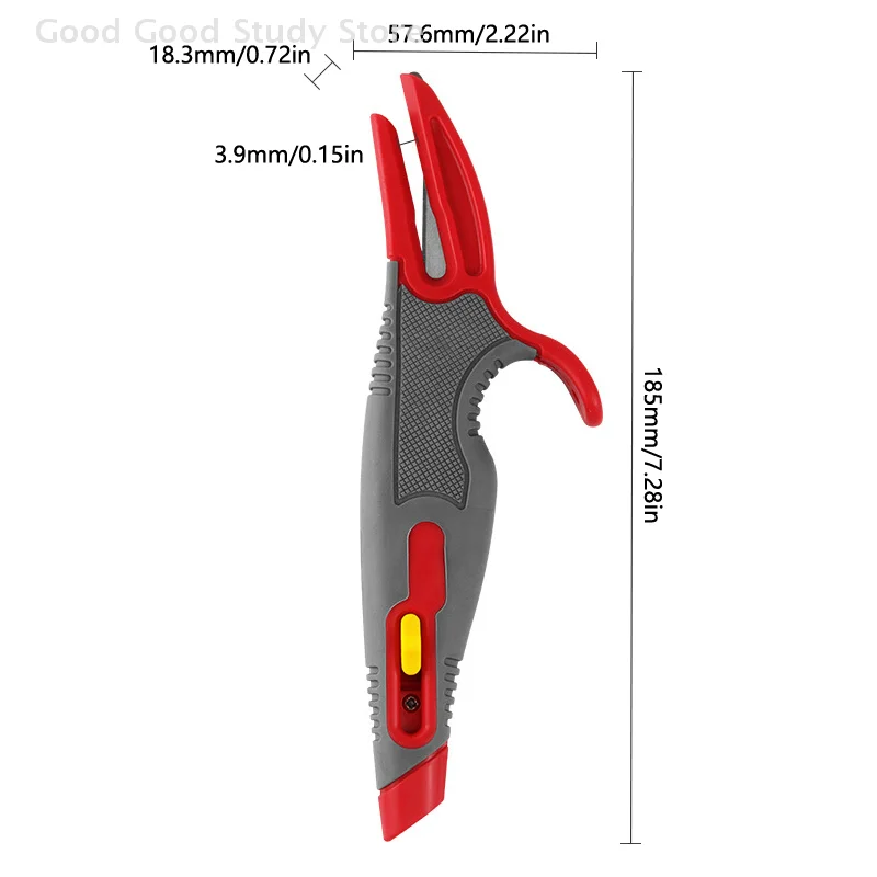 Taglierina per scatole multifunzionale Coltello artistico multiuso retrattile Disimballaggio Coltello espresso Colla da avvolgimento Anti taglio Anti taglio a mano