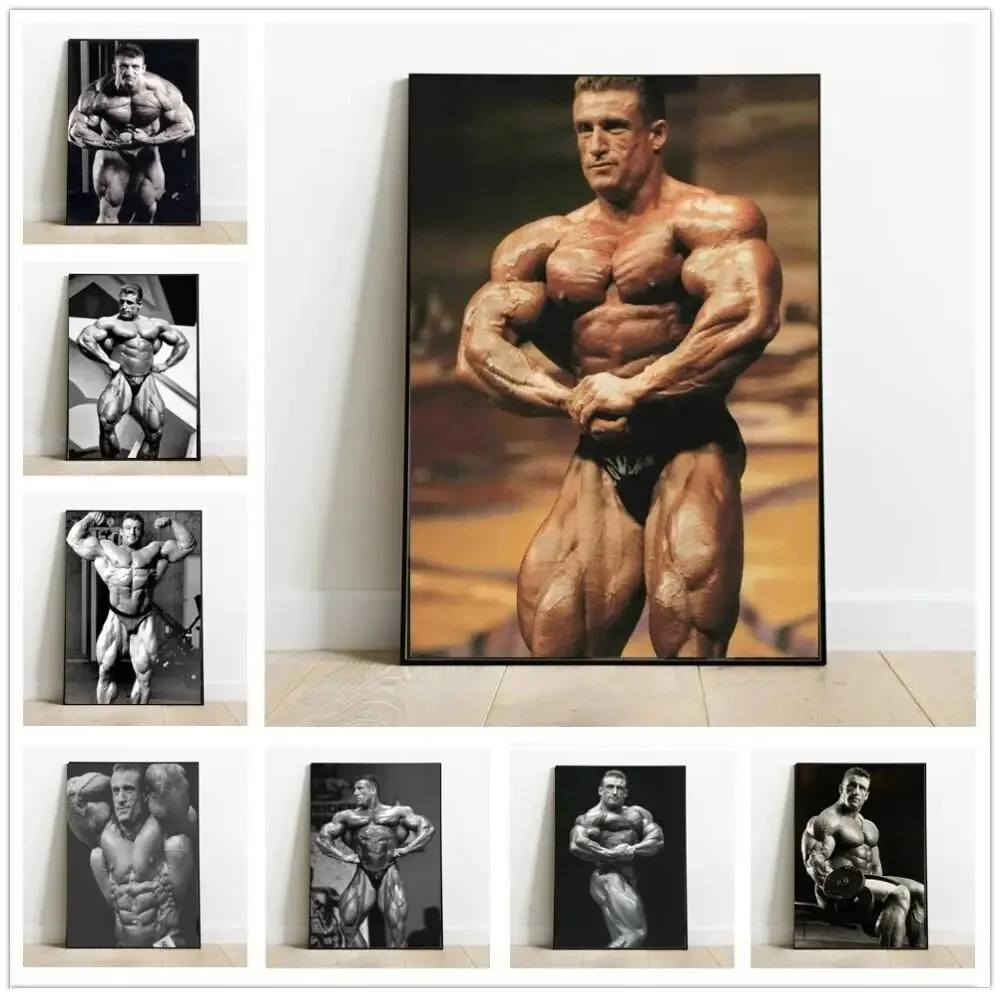 Nuevo gran Dorian Yates hombre gimnasio muscular culturista estrella póster impresiones cuadro sobre lienzo para pared foto regalo decoración de pared Aes