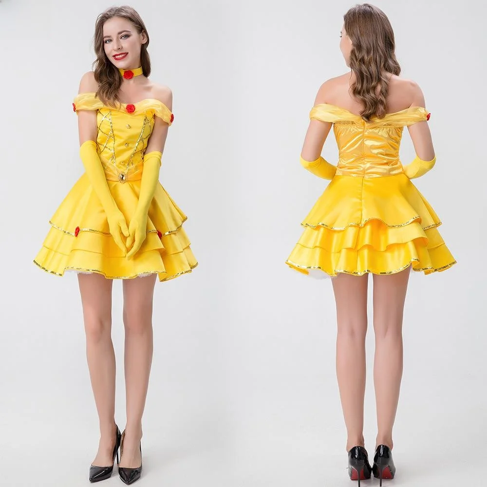 

Princ Belle Dr Beau And Live Action Version Women's Ethnic Costume Stage Performance Clothing Autumn 202 New Arrival