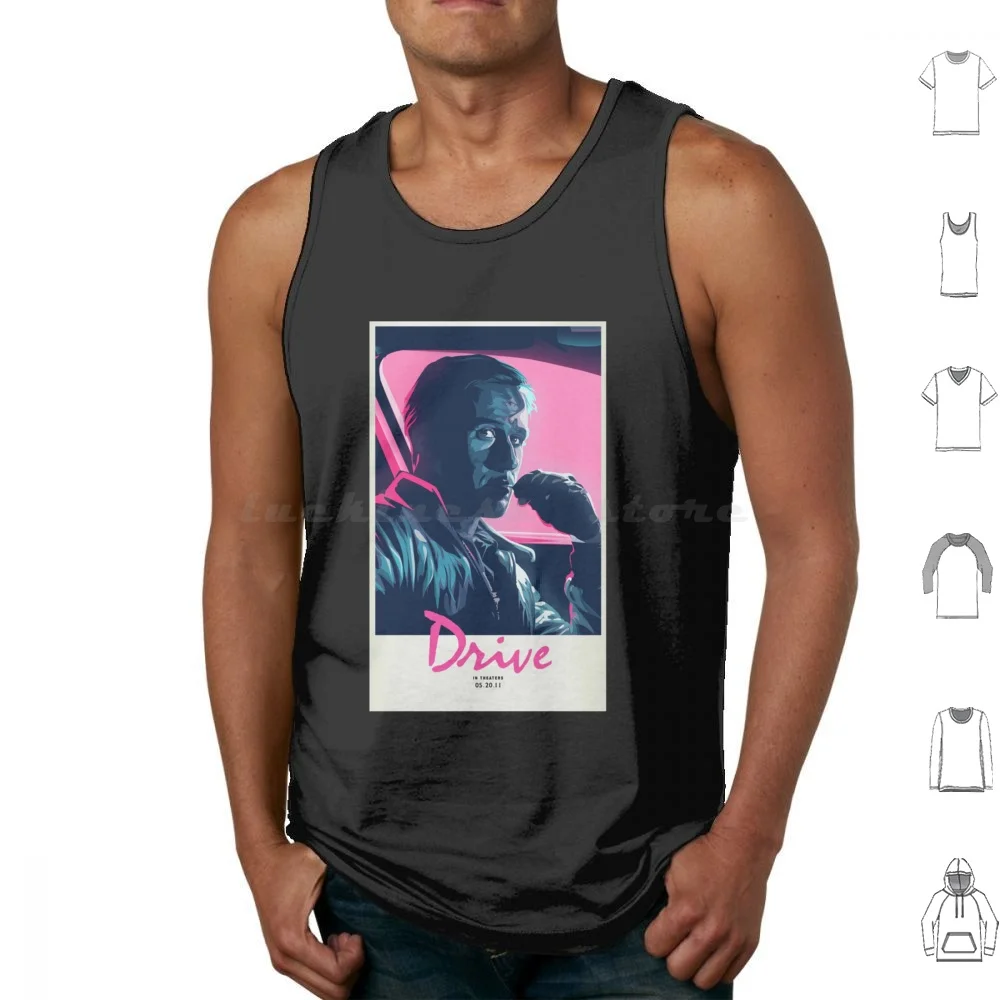 Drive 2011 Classic . Tank Tops Vest Sleeveless Ryan Gosling Drive Movie Nicolas Winding Refn Film Art Movie Drive Film 2011