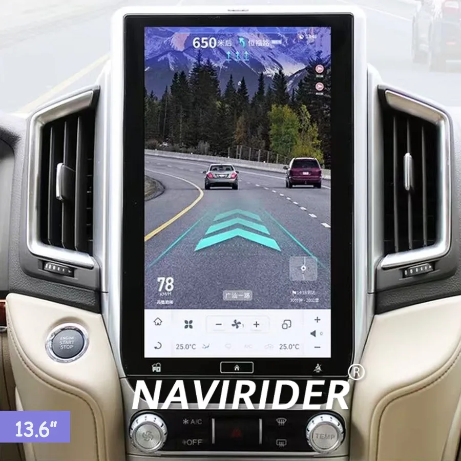 

13.6inch Car Radio Android Screen For Toyota Land Cruiser 200 LC300 2016-2020 GPS Carplay Navigation Multimedia Video Player