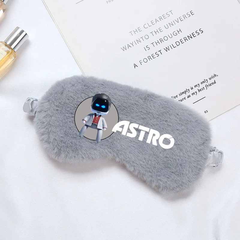 Astro Bot Child Anime Cute Eyepatch Kids Cartoon Plush Eye Mask Boys Girls Fashion Print Blindfold Casual Accessories Xmas Gifts