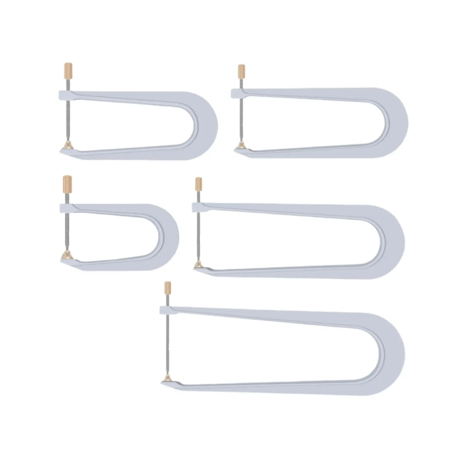

5Pcs Instrument Beam Clamps Aluminum Panel Back Plate Bracing Clip