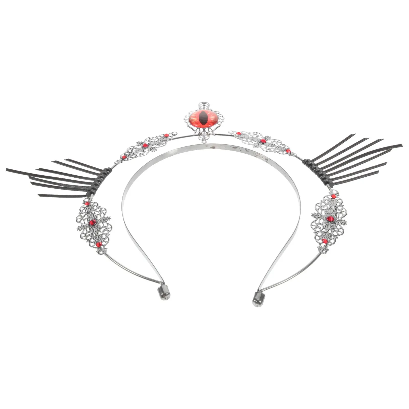 

Gothic Crown Headpiece with Demon Eye Design Festive Party Carnival Halloween Adult Headband Photo Prop Lolita Accessories
