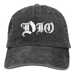 Vintage 80s Heavy Metal Dio Baseball Cap Men Women Distressed Washed Headwear Outdoor Workouts Unstructured Soft Caps Hat