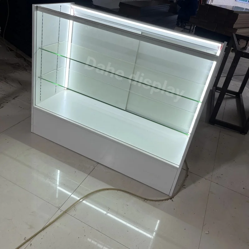 

custom.View Glass cabinet Showcase Wooden Counter Display For Smoke Shop Display