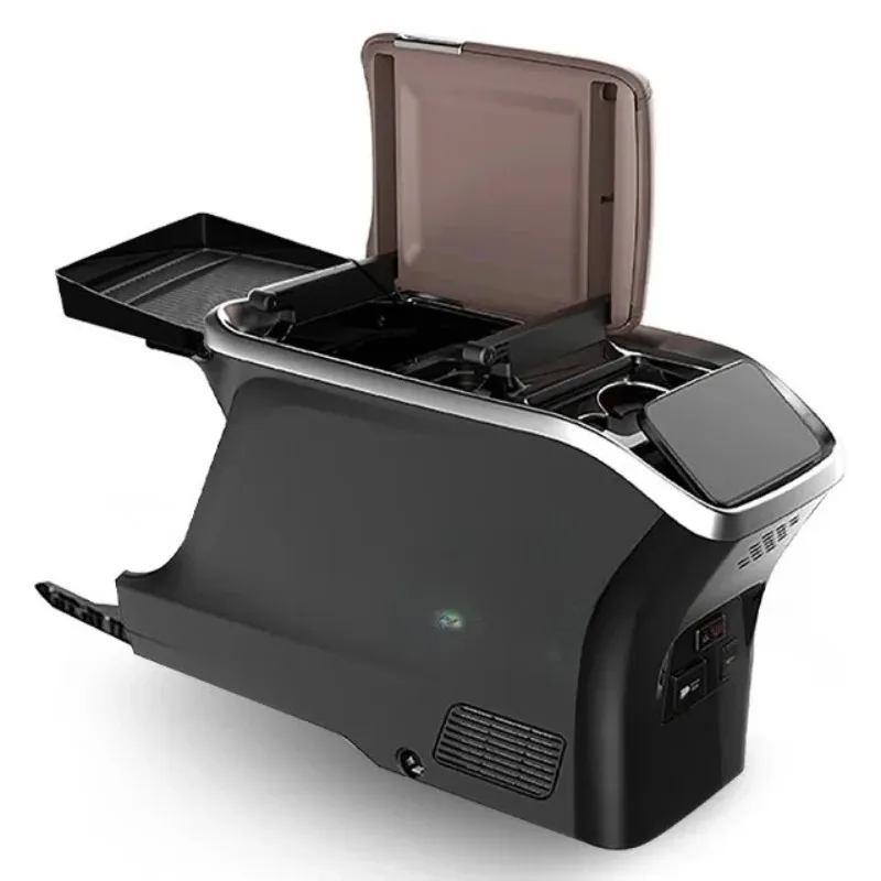 

Wholesale 21-23 Models of Front Control Armrest Box Refrigerator Wireless Water Cup Holder With Power Plug
