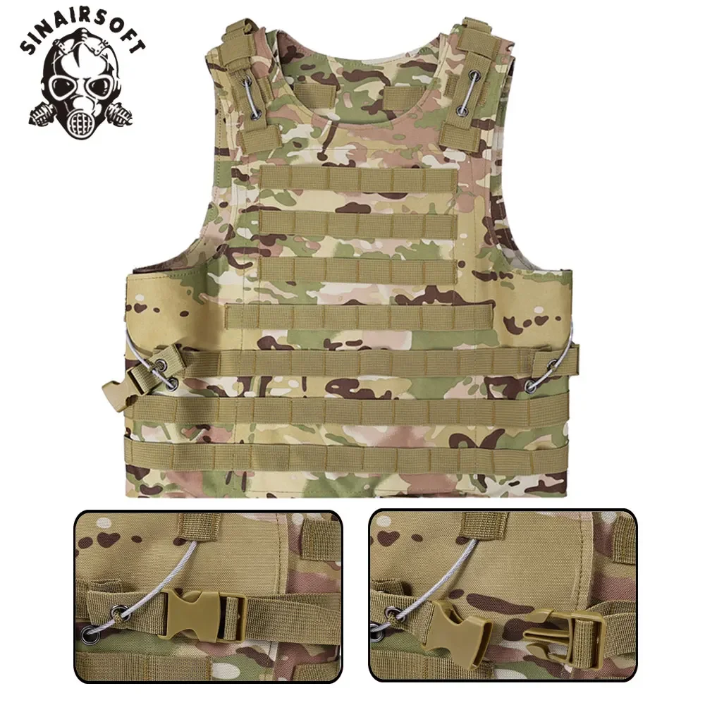 

SINAIRSOFT Tactical Plate Carrier Vest Nylon Molle System with Attachment Package for Airsoft Shooting Hunting Sports
