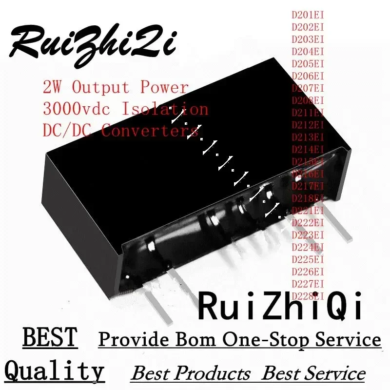 

10PCS/LOT D201EI D202EI D203EI D204EI D205EI D206EI D207EI D208EI D211EI D212EI D213EI D214EI 2W POWER 3000VDC DC/DC CONVERTERS