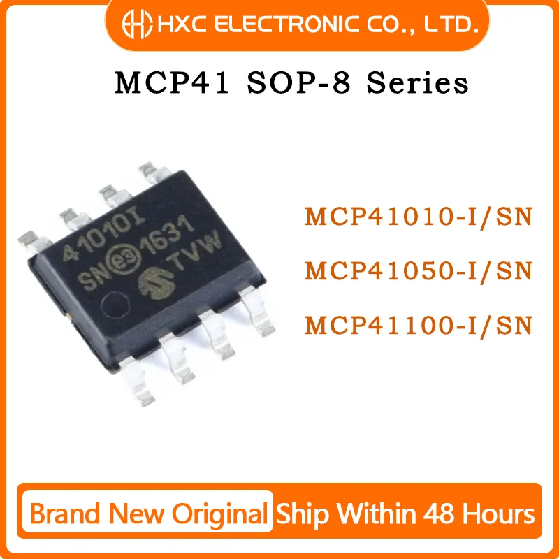 

5PCS MCP41010-I/SN MCP41050-I/SN MCP41100-I/SN SOP-8 100% New Original IC Chip