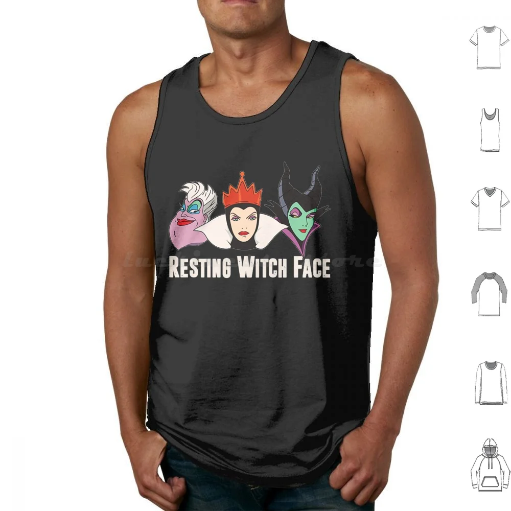 Resting With Face Tank Tops Vest Sleeveless Resting Face Fashion